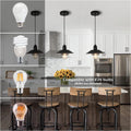 Farmhouse Vintage Pendant Light Black Fixture Pendant Lights With Spri