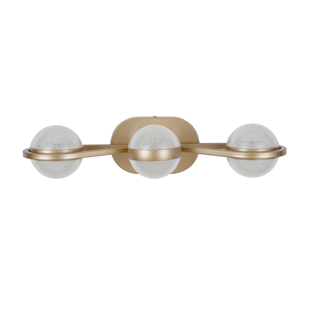 Modern Minimalist 3-Light Bathroom Vanity Light, Black Bar, for Bathroom Mirror — detail view 3