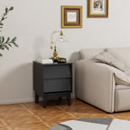 Vintage Bevel Nightstand Set of 2, Mid-Century Modern
