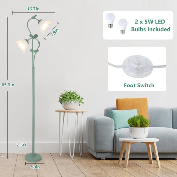 Flower-Shaped Floor Lamp for Living Room