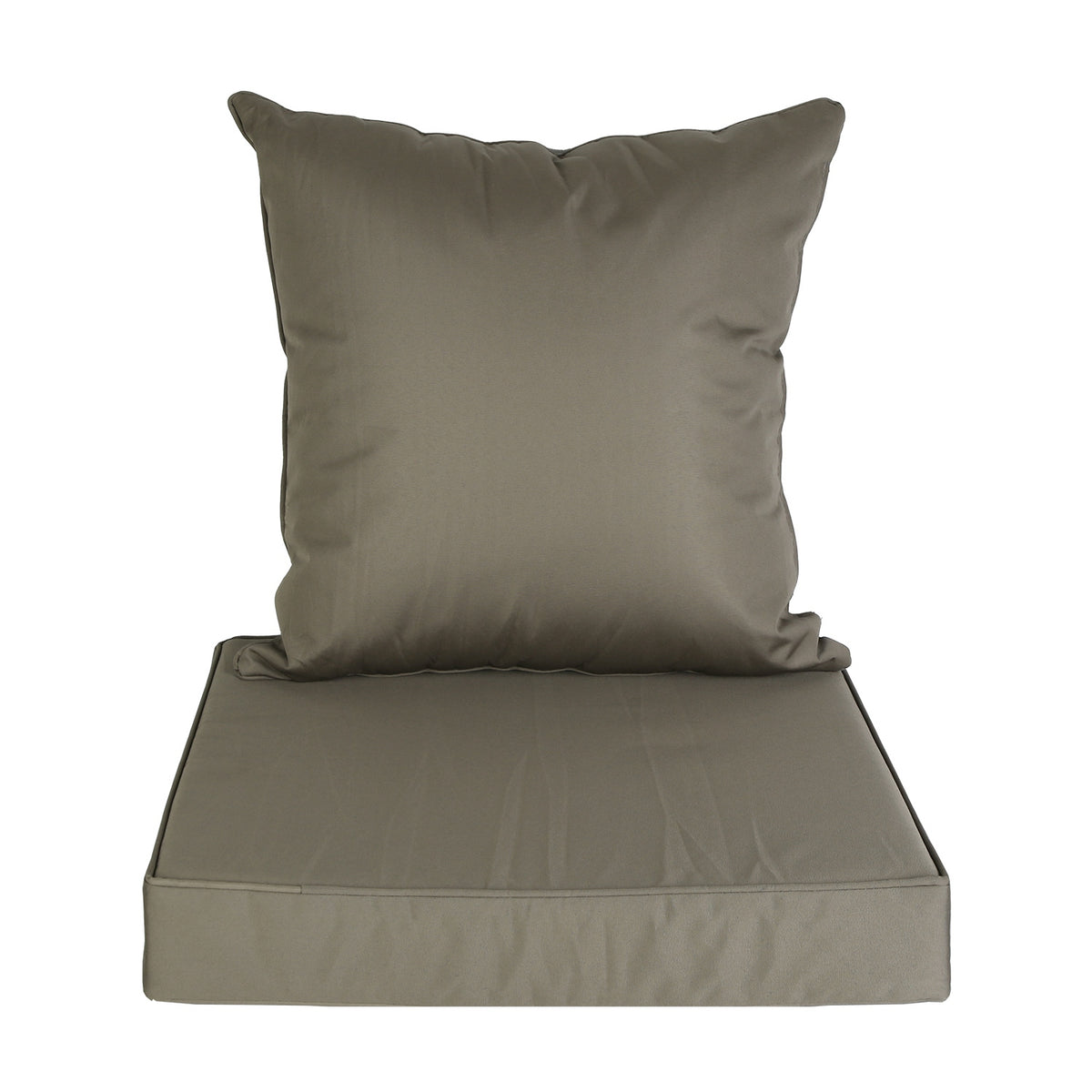 Waterproof Outdoor Seat Cushion Set, Patio Furniture Cushions with Back Pillow, for Garden Bench — Dark Grey