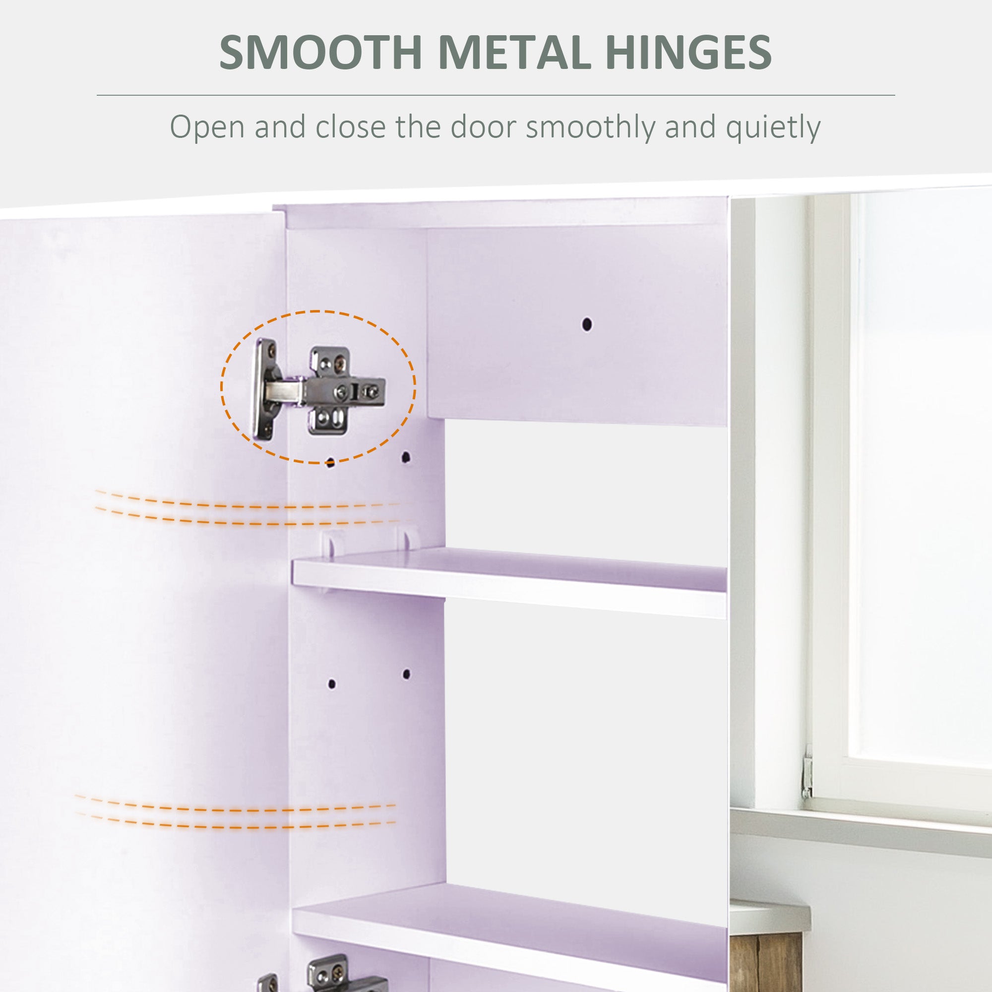 Double Door Wall Mounted Bathroom Mirror