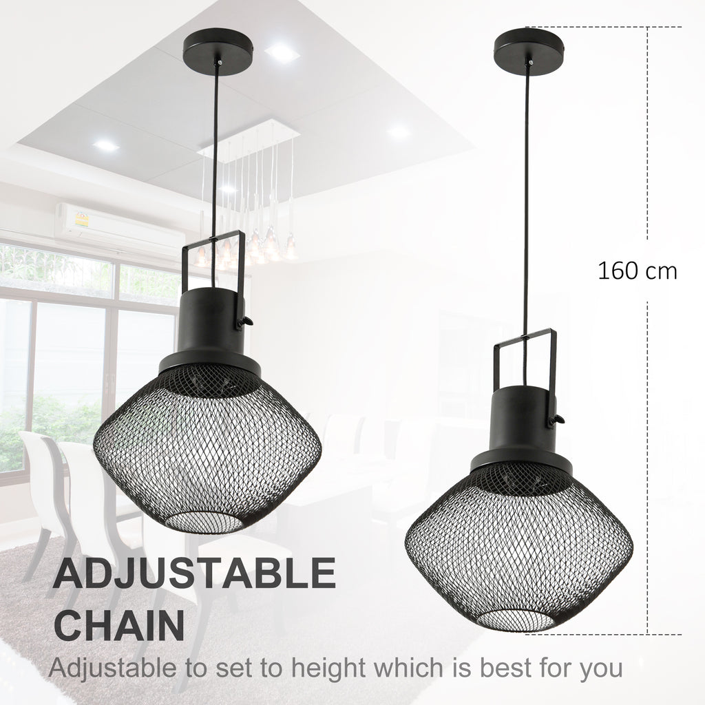 Industrial Pendant Light Fixtures with Adjustable Hanging Chain