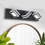 Matte Black Vanity Light Fixtures 3 Lights Up And Down LED Modern Bath