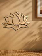 Large Modern Lotus Metal Wall Art - Gorgeous Living Room Decor To Char