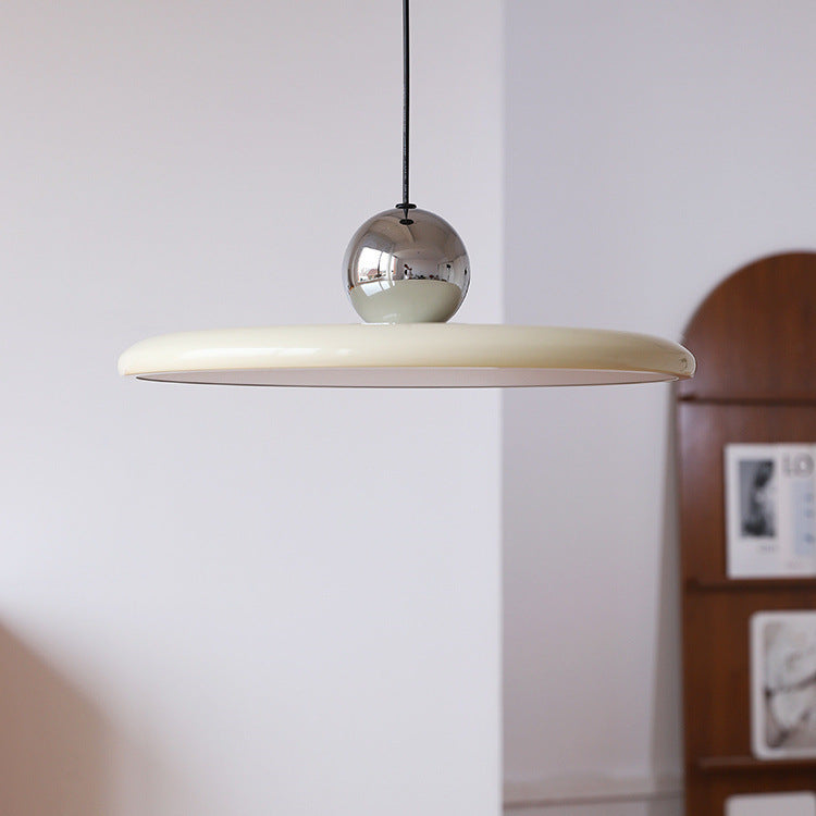 Flying Saucer LED Pendant Light, Retro Disc, Adjustable Drop