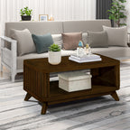 Rectangular Wood Coffee Table, Natural Grain