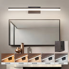 32 Inch Modern LED Bathroom Vanity Light - Sleek Black Metal Wall Ligh