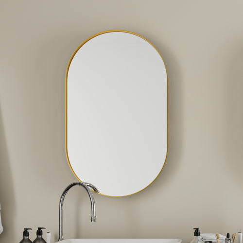 20x34 Inch Oval Recessed Medicine Cabinet