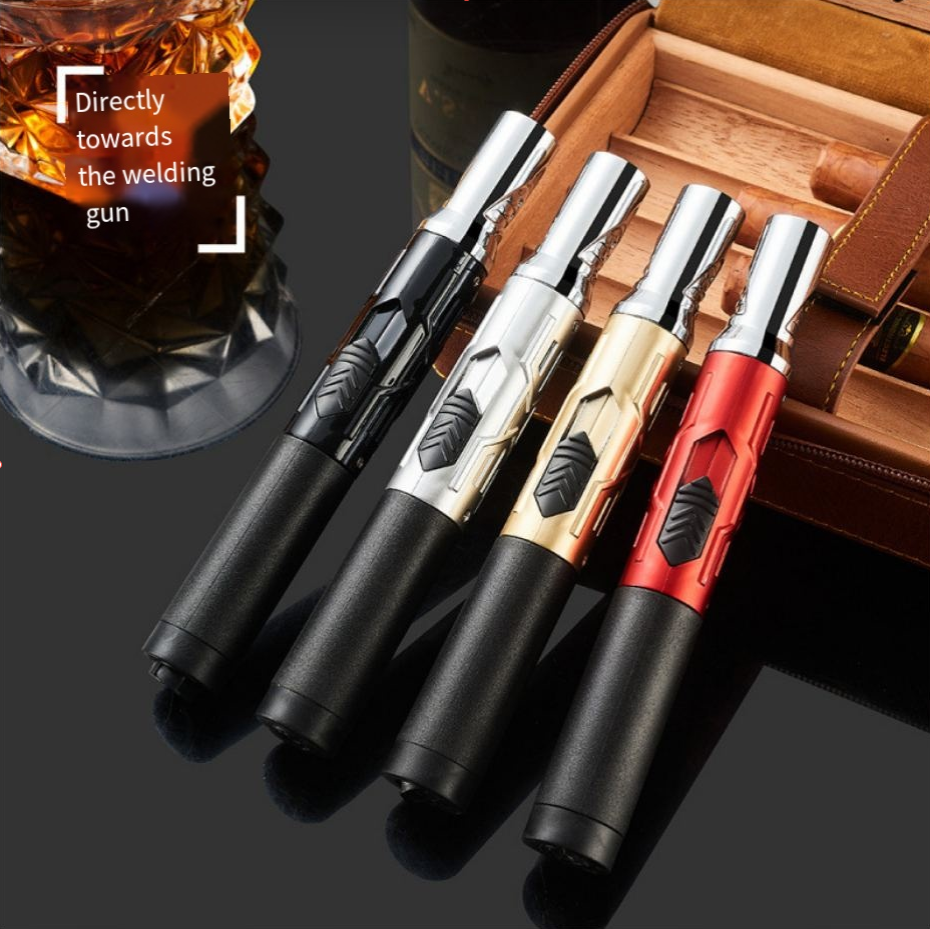 Golden Torch Type Refillable Jet Flame Butane Lighter
