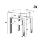 Modern Metal Coffee Table | 2-Layer Structure