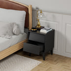 Vintage Bevel Nightstand Set of 2, Mid-Century Modern