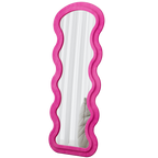Flannel Full Length Wave Rose Floor Mirror For Bedroom Living Room Han
