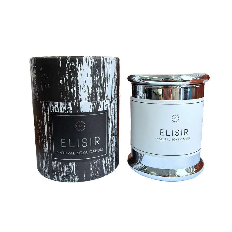 Soy Wax Scented Candle, Orchid Citrus and Blackcurrant with Woody Notes, 255 g, for Home Fragrance — detail view 3