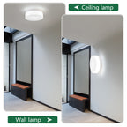 Round LED Flush Mount Ceiling Light, 3 Color Modes, Energy-Saving 24W