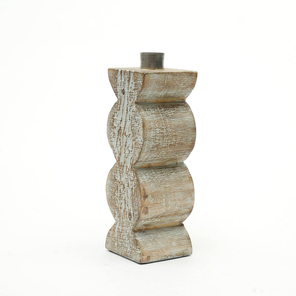 Decorative Wooden Centerpiece Candle Holder- 3x9 Elegant Candle Stand