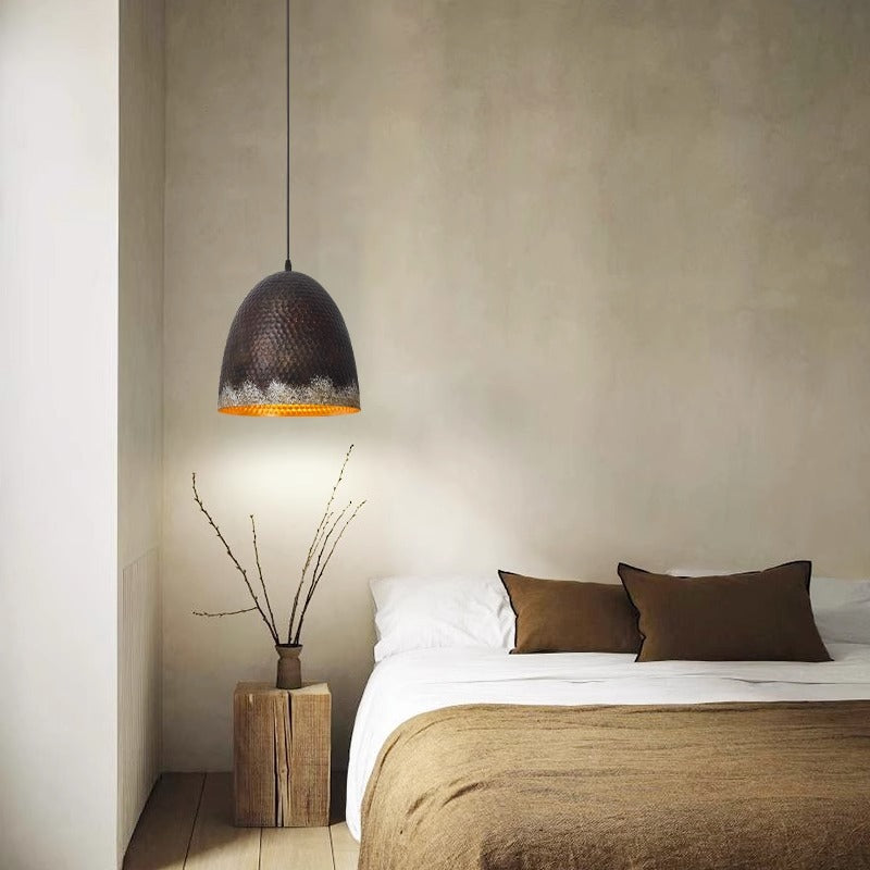 Retro Industrial Metal Pendant Light, 12 in or 16 in Diameter