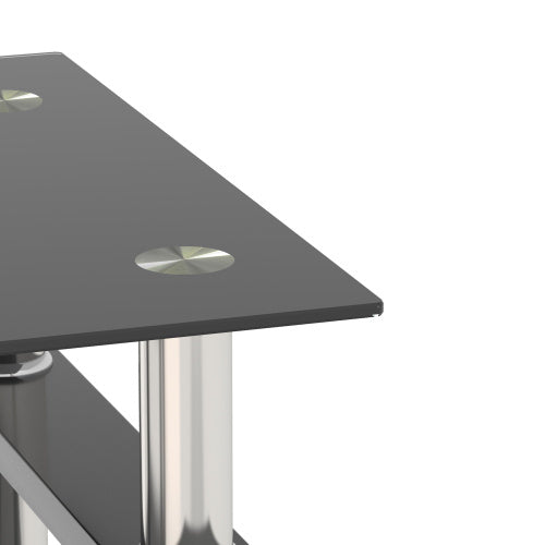 Square Tempered Glass Coffee Table Set | Lift-Top Design