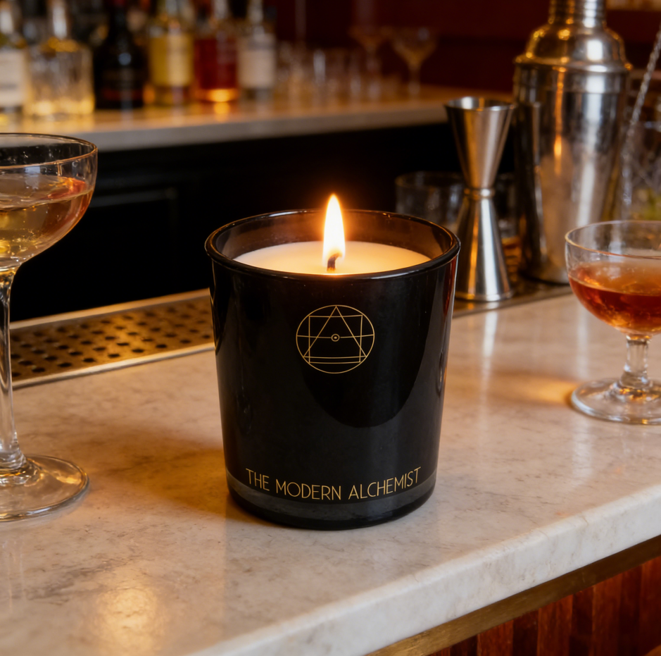 Red Wine Scented Soy Wax Candle, 300 g — detail view