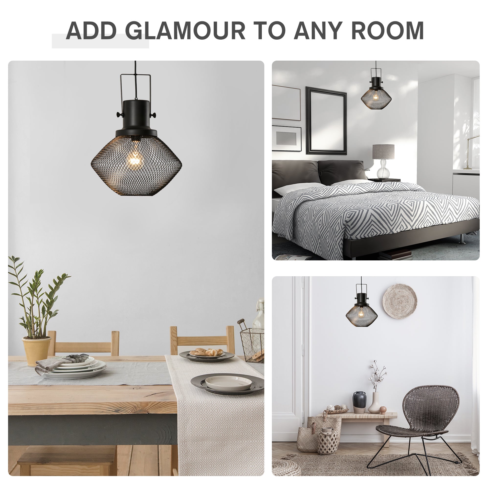 Industrial Pendant Light Fixtures with Adjustable Hanging Chain