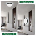 Low-Profile LED Flush Mount Ceiling Light, 3 Color Modes, Energy-Saving 24W