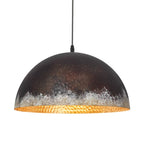 Retro Industrial Metal Pendant Light, 12 in or 16 in Diameter