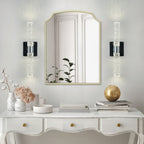 17in H Contemporary Crystal Wall Light