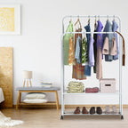1Pc Garment Hanging Rack Clothing Hanging Rail Pillow Shoe Display Org