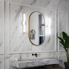 Bathroom Vanity Light Brushed Nickel Square LED 25 Inch 14W 6000K Cool