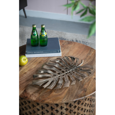 Gold Metal Monstera Leaf Wall Decor, 18.9 in. Botanical Wall Art