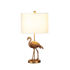 26 Matte Gold Flamingo Resin Table Lamp