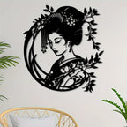 CIFbuy Vintage Japanese Zen Garden Iron Wall Art For Porch Yard Patio