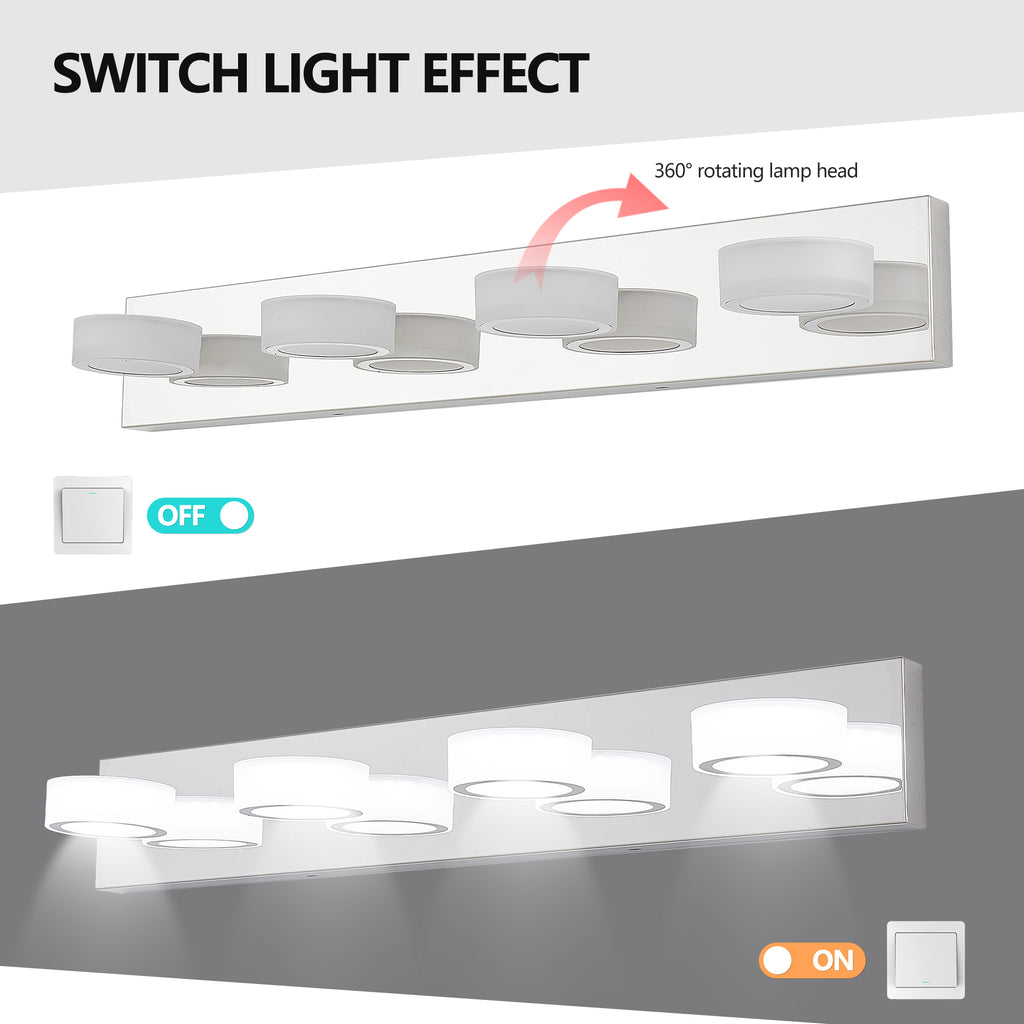 29 Modern 4-Light LED Vanity Light