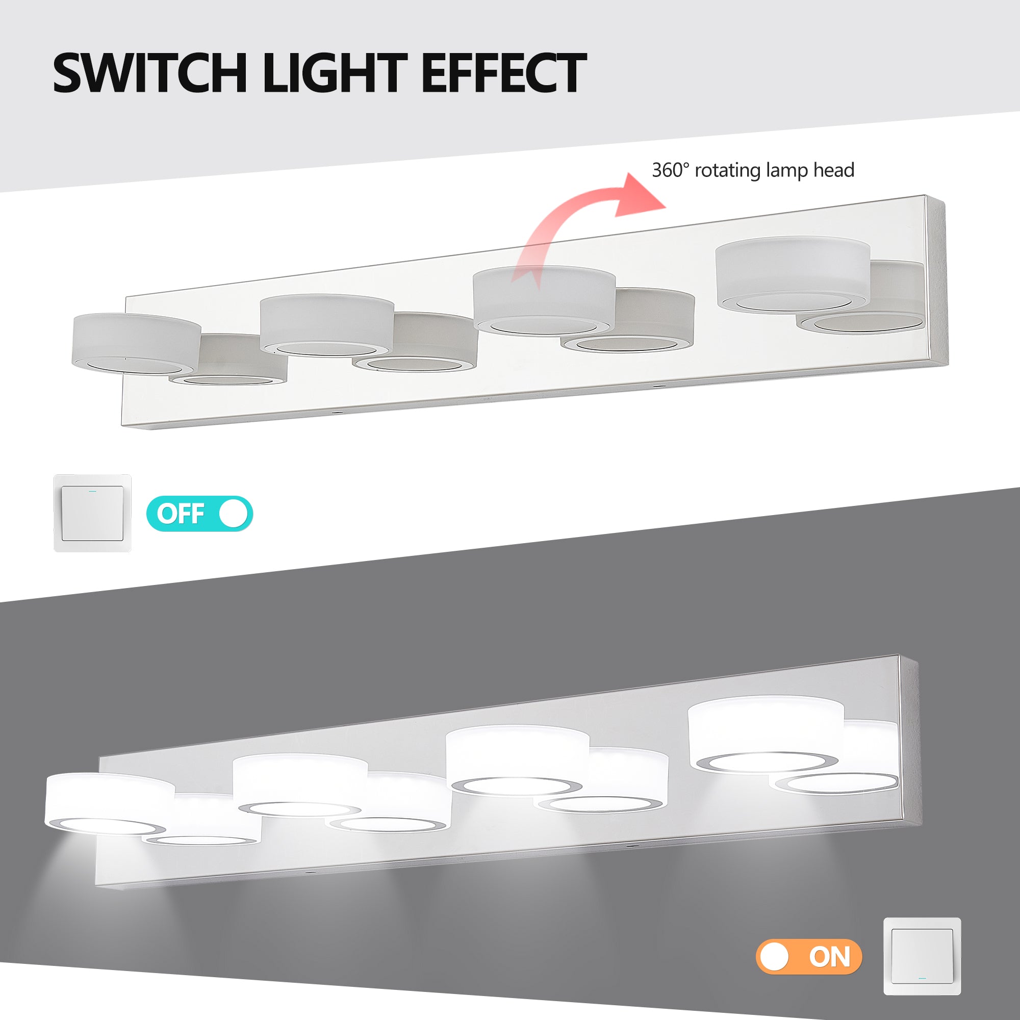 29 Modern 4-Light LED Vanity Light