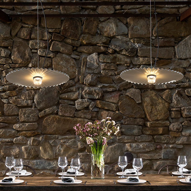 Modern Iron Pendant Light, LED, 14, 16, or 20 in