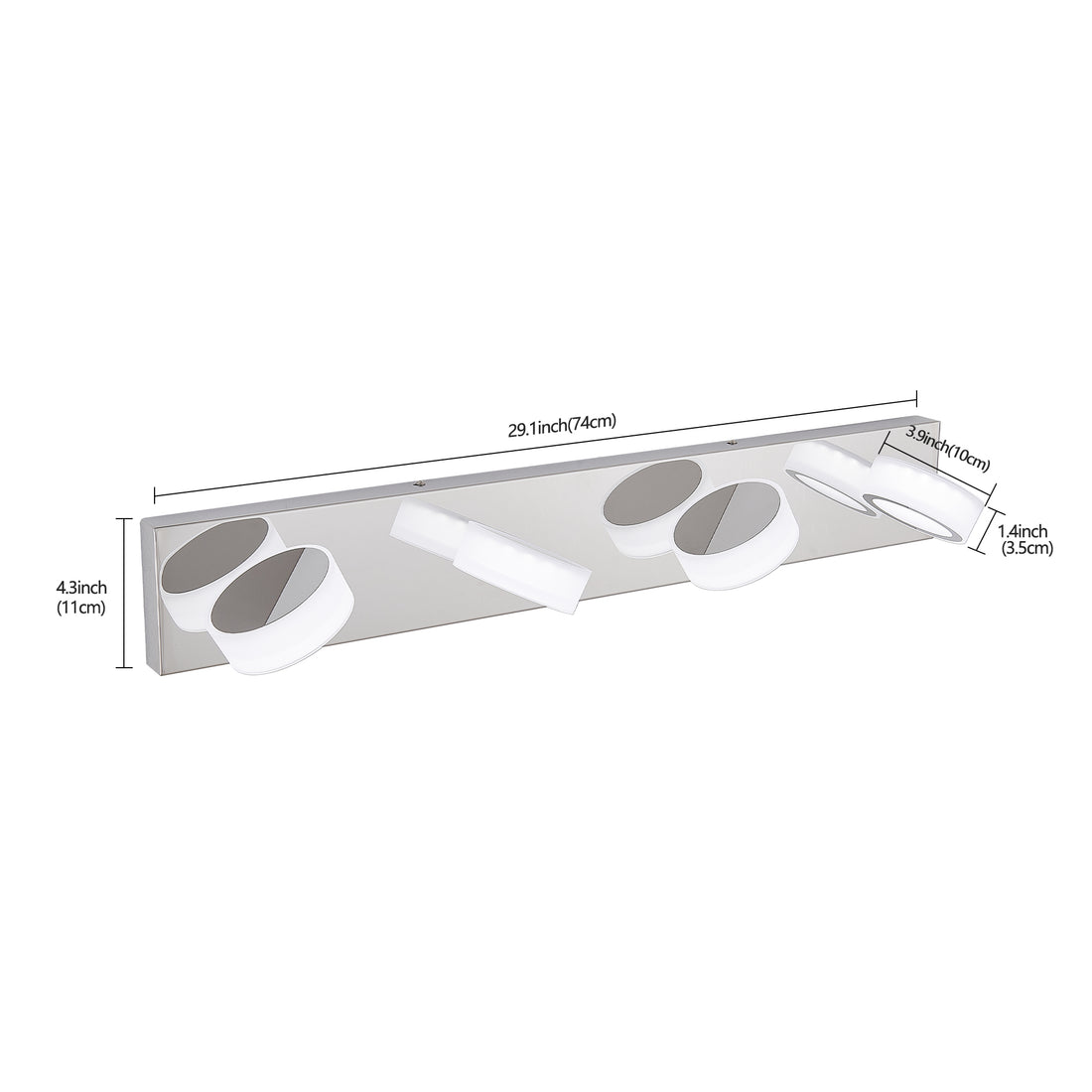 29 Modern 4-Light LED Vanity Light