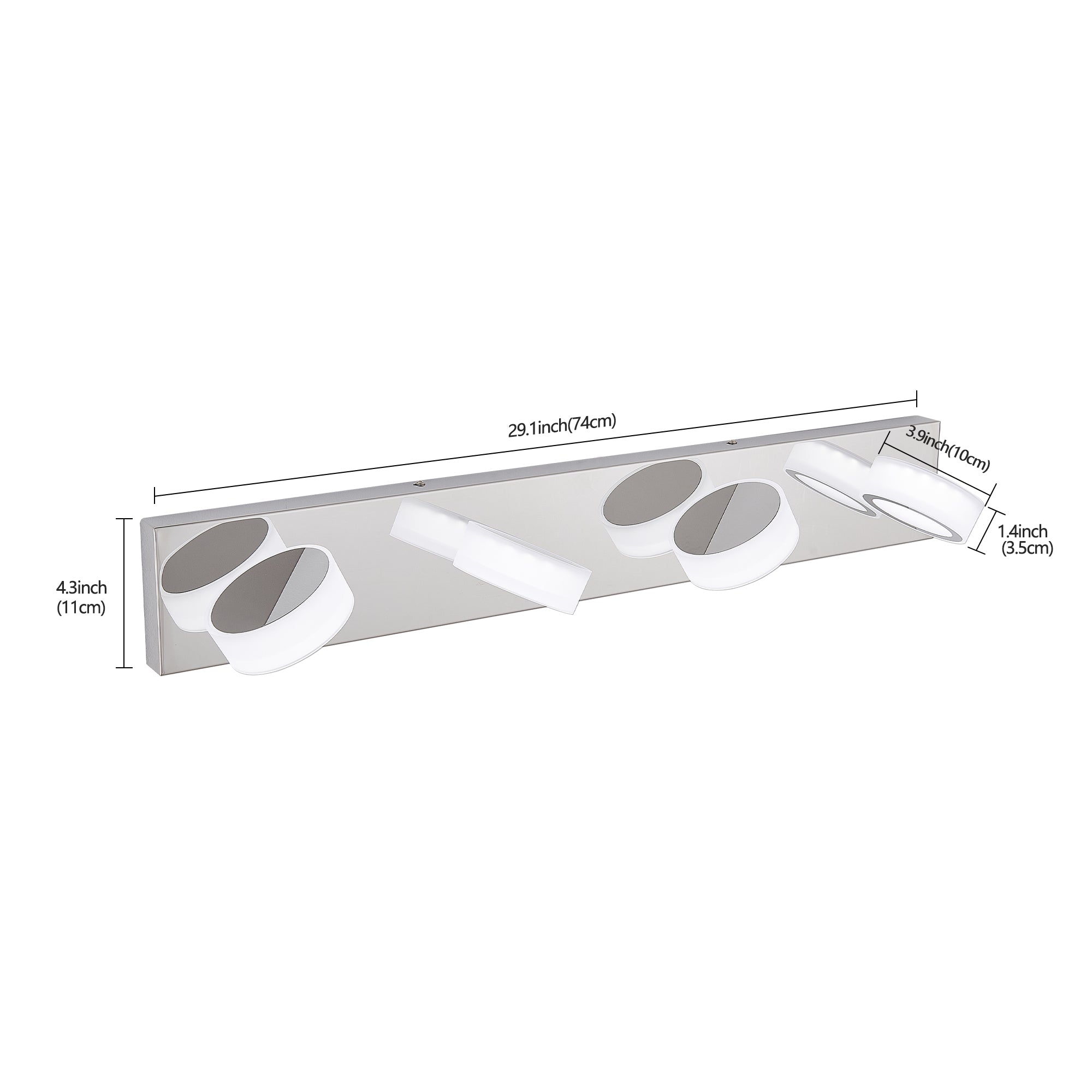29 Modern 4-Light LED Vanity Light