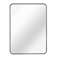 Rectangular Metal Frame Bathroom Wall Mirror, Slim Border, Silver or Gold, 22 x 30 in. — Silver