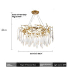 Modern Round Aluminum Chandelier, 23.6 or 31.5 In. Diameter