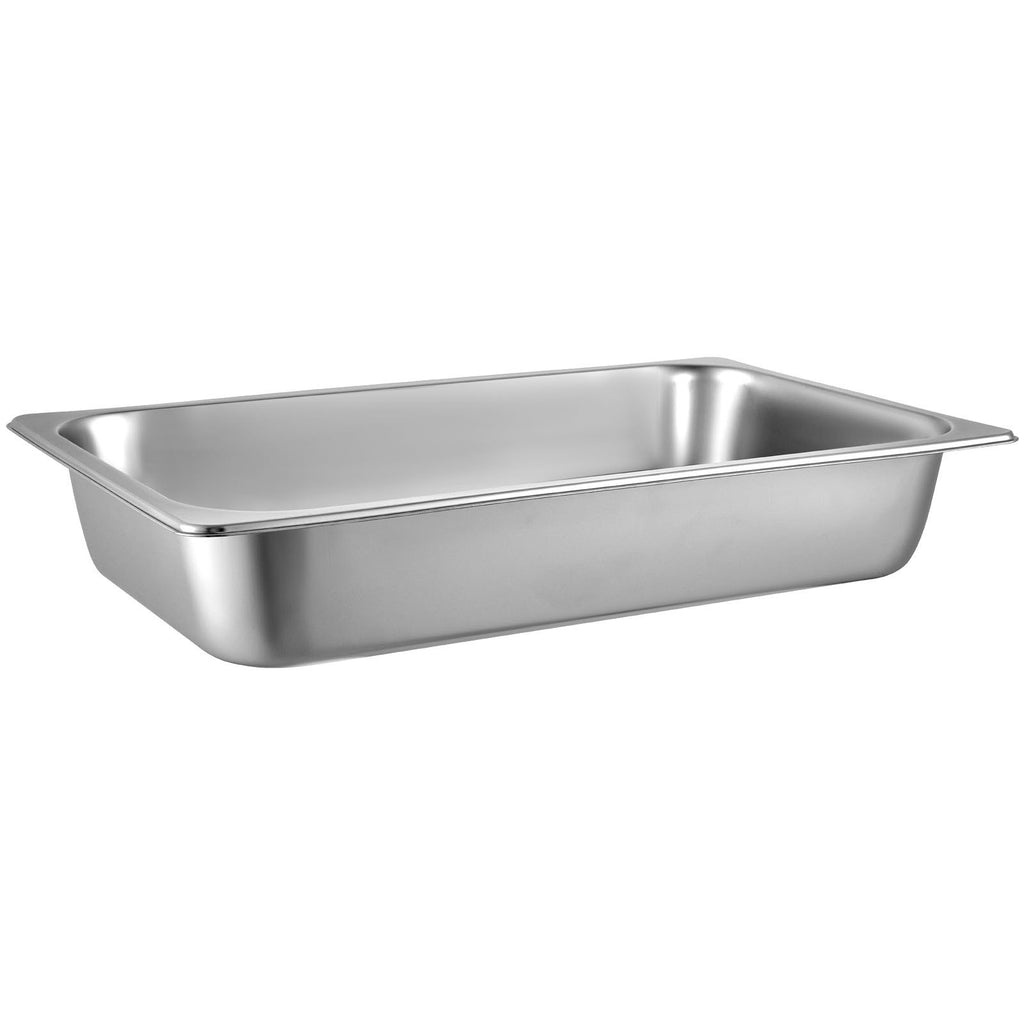 VEVOR 4 Pack Steam Table Pans 20.9 X 12.8 X 3.9 Inch Deep Steam Table