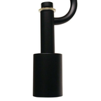 Satin Black Pendant Light Fixture For 3 Lights