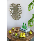 Gold Metal Monstera Leaf Wall Decor, 18.9 in. Botanical Wall Art