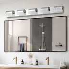 Modern Bathroom Vanity Lighting 5-Light LED Vanity Lights Over Mirror