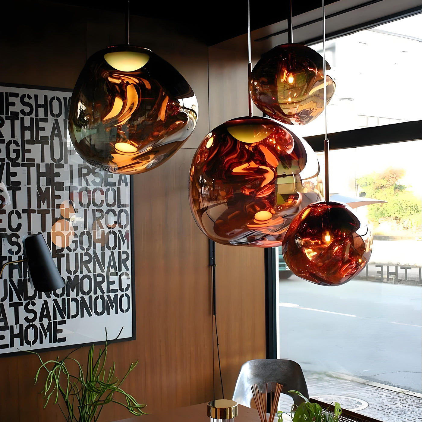 Metal Entryway Chandelier, 11 in., Gold, Silver & Red Copper Finishes