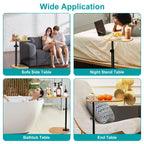 1Pc C-Shaped Bathtub Tray Table With Adjustable Height 360Degree Rotat
