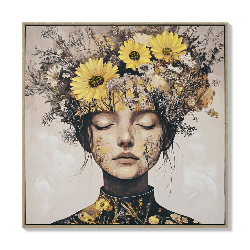 Beauty Posters Beauty Lady Wall Art Gold And White Floral Canvas Artwo