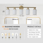 31 Modern 5-Light Vanity Wall Sconce