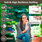 Outdoor Seat Cushion Set Waterproof Patio Furniture Cushion And Back P