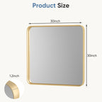 Wall Mirror With Rectangular Metal Frame