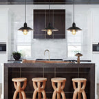 Farmhouse Vintage Pendant Light Black Fixture Pendant Lights With Spri